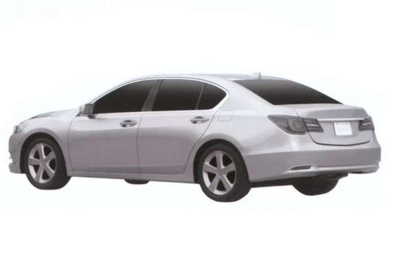 Acura RLX patent image side-rear view