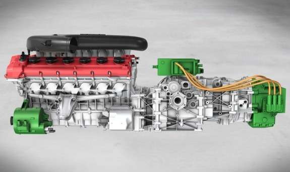 Ferrari hybrid powerplant