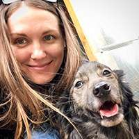 Александра Чебаненко, волонтер приюта для бездомных животных «Печатники», владелец дворняги по кличке Белла: