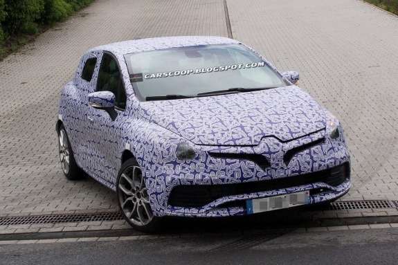 2014 Renault Clio RS test prototype front view