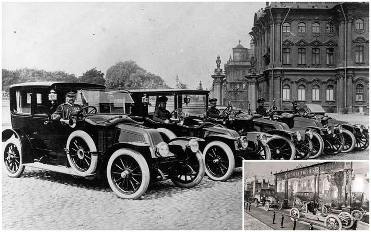 Автомобили Renault в императорском гараже Николая II