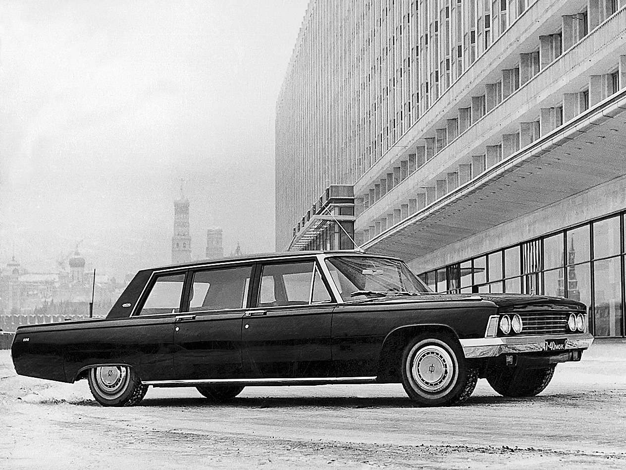 1967 г. ЗИЛ-114 – флагман советского автопрома эпохи Брежнева. 
Формы и пропорции этой модели живы до сих пор в ЗИЛ-41047