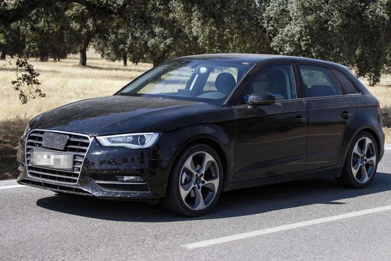New Audi A3 Sportback test prototype side-front view_no_copyright