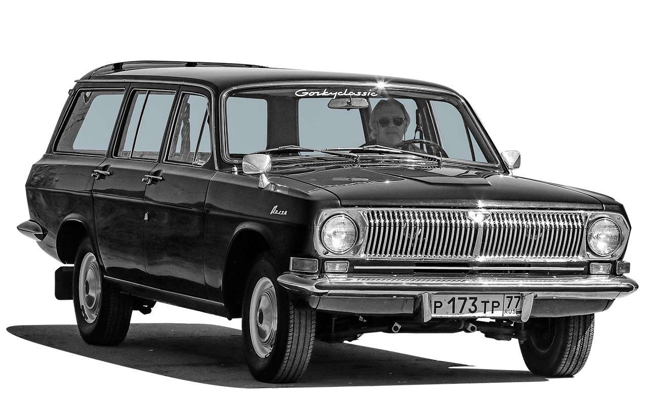 Волгу ГАЗ‑2402 выпускали с 1972 года. Семиместная машина при двух ездоках могла перевозить до 400 кг груза. Стандартный двигатель объемом 2,45 литра развивал 95 л.с. На часть машин, в основном на такси, ставили дефорсированный 85‑сильный мотор, рассчитанный на низкооктановый бензин. Коробка передач – ­4-ступенчатая. До 1987 года изготовили 31 316 экземпляров ГАЗ‑2402. Все последующие горьковские универсалы – ГАЗ‑2412 и ГАЗ‑31022 – в целом сохранили первоначальную планировку и детали отделки задней части салона, а заодно и дизайн кормы.