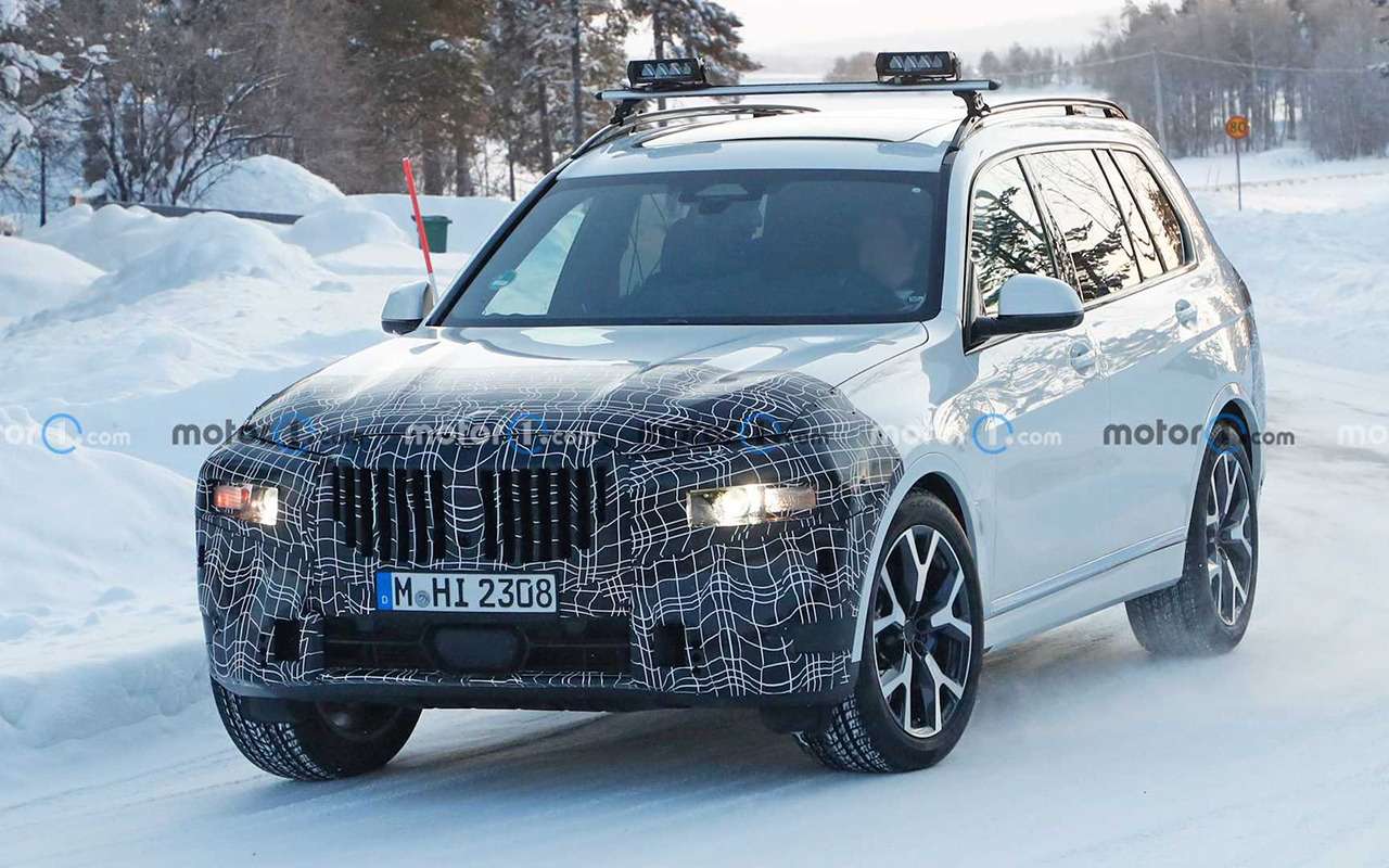 Тесты в снегах: фото обновленного BMW X7 — фото 1224147