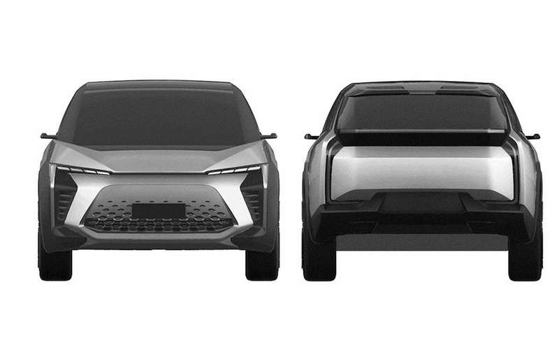 Новый Toyota BZ — патентные изображения