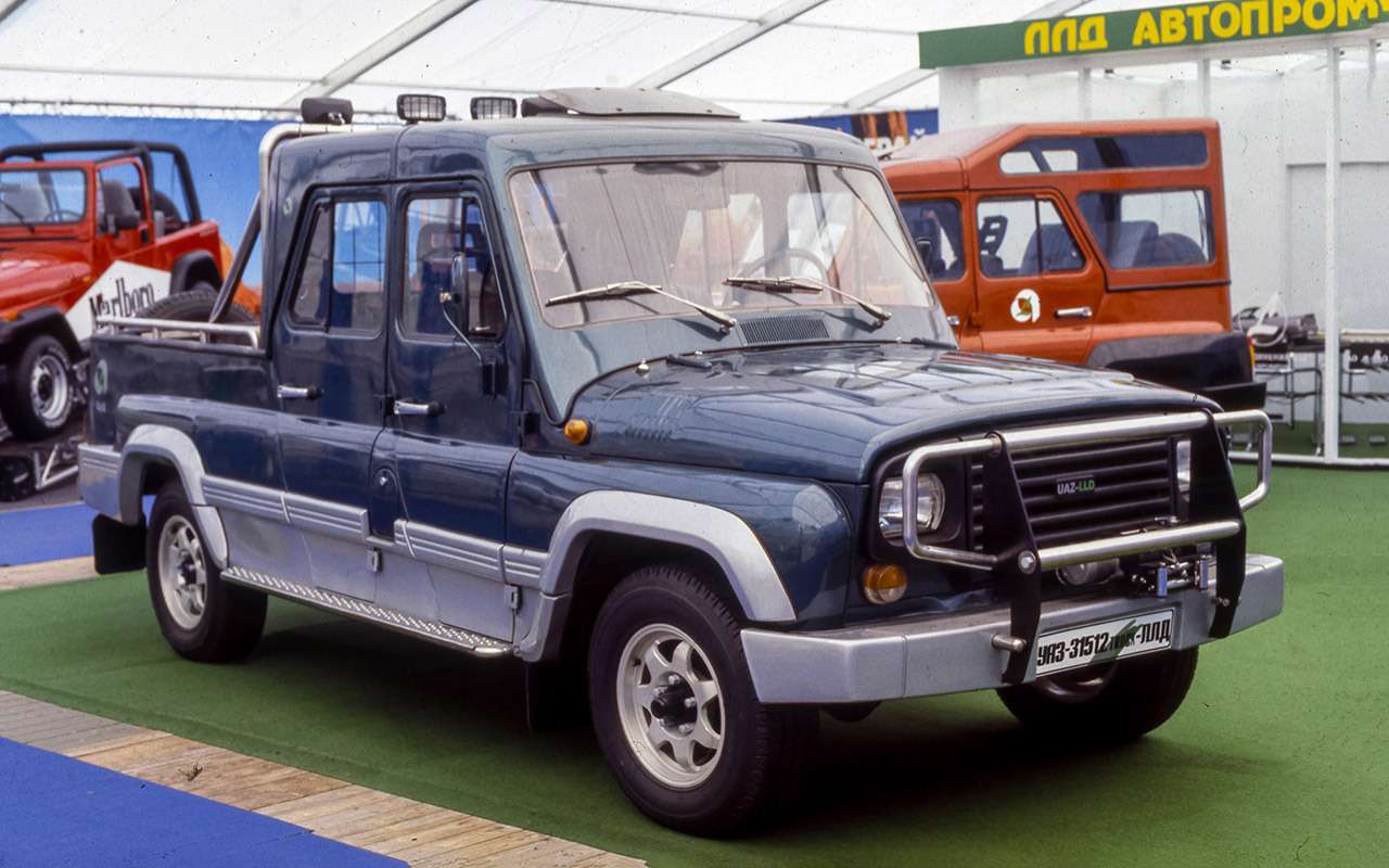 Первый отечественный пикап с двойной кабиной УАЗ‑31512 Truck от фирмы ЛЛД.