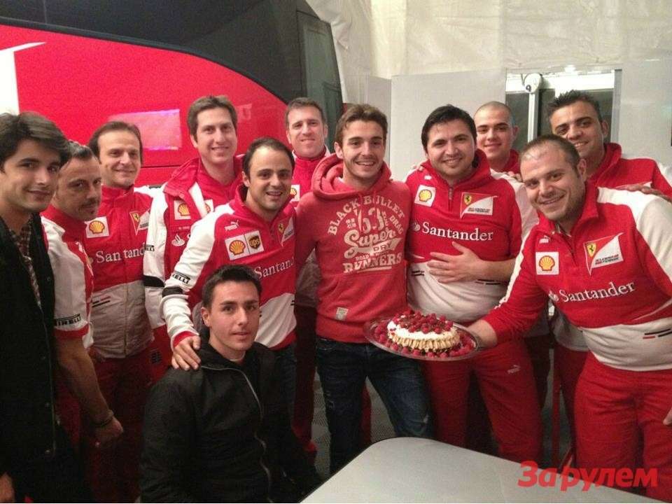 Ferrari поздравляет Жюля Бьянки