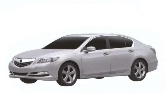 Acura RLX patent image side-front view