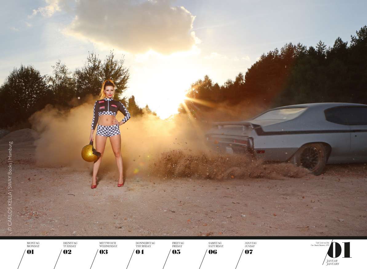 Юбилейный пин-ап календарь: девушки и легендарные машины — фото 798211