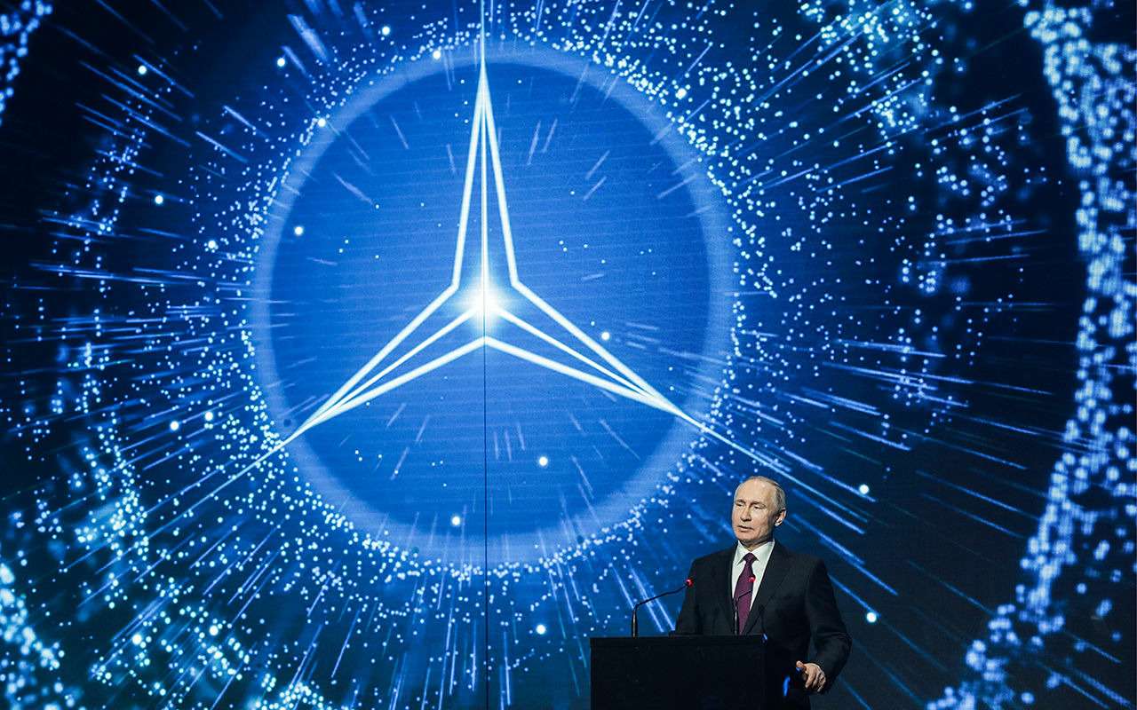 Путин открыл российский завод Mercedes-Benz — фото 963025
