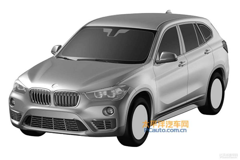 2016-BMW-X1-LWB-front-three-quarters-patent-image