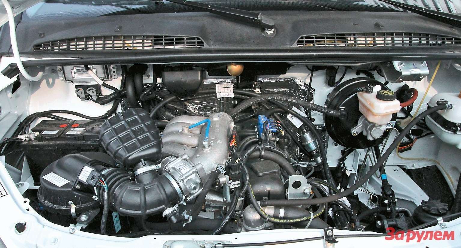 Под капотом «ГАЗели» CNG установлен двигатель УМЗ 4216 (с дополнительным индексом «47»). Мотор соответствует экологическому стандарту Евро 4