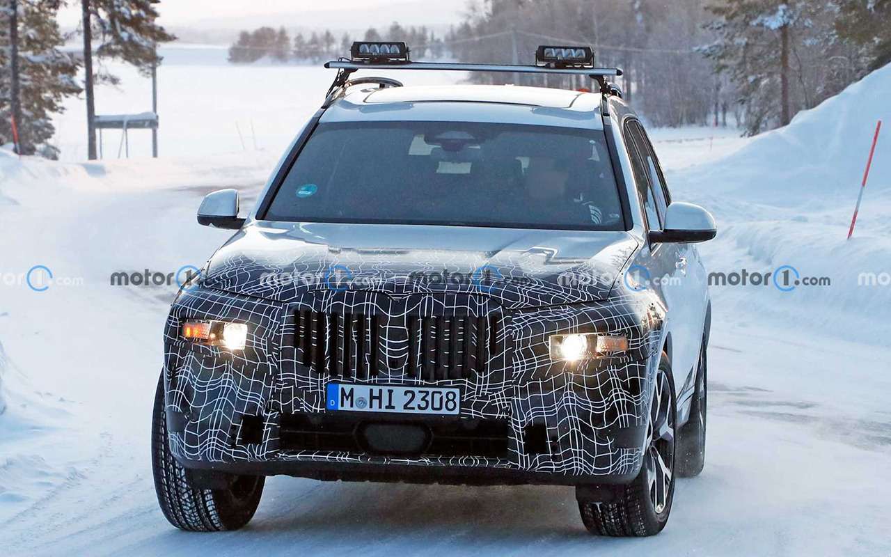 Тесты в снегах: фото обновленного BMW X7 — фото 1224148