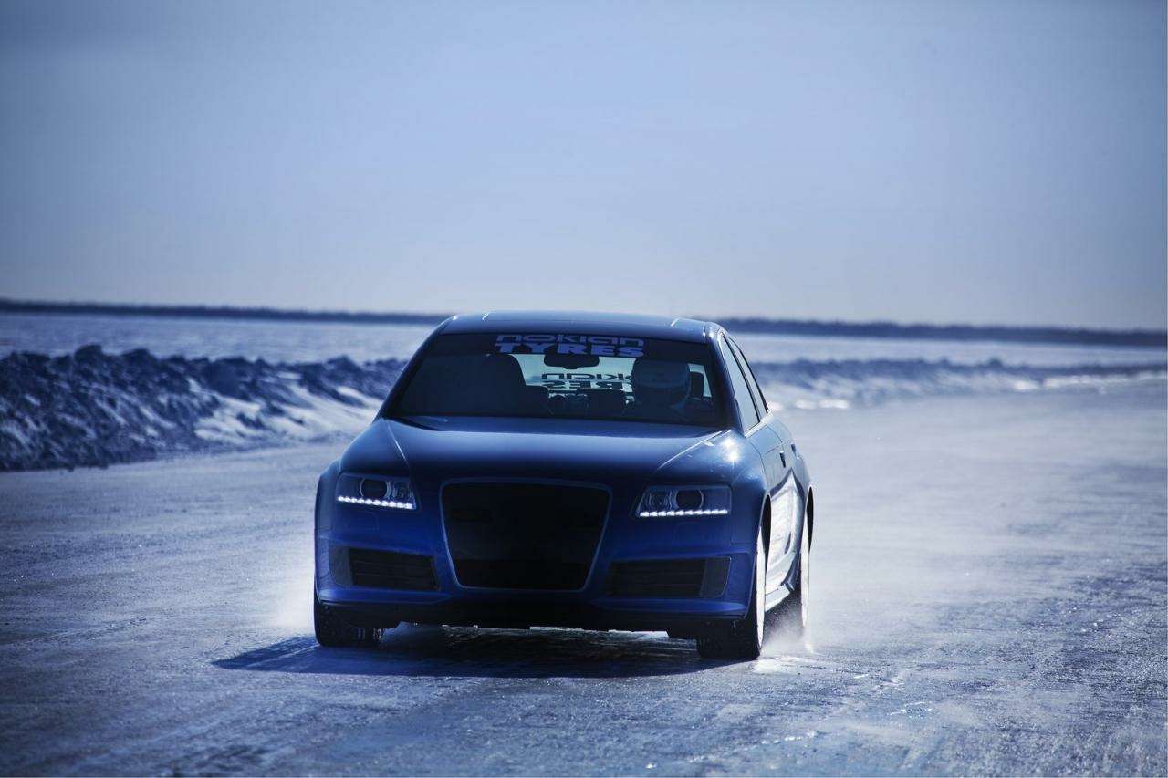 Audi RS6 установил новый рекорд скорости на льду