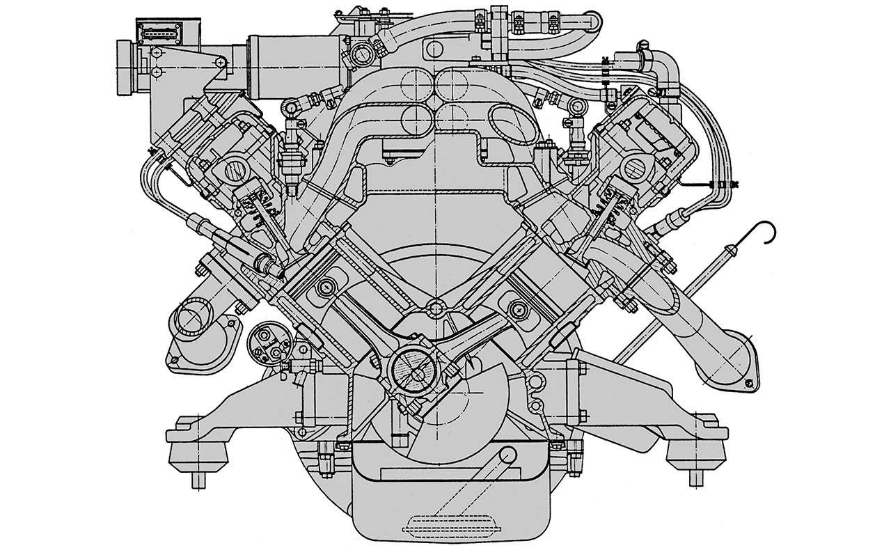 Двигатель ГАЗ‑3105 тоже совершенно новый – это оригинальный V8 рабочим объемом 3,4 л (82×80 мм). По поршневой группе мотор унифицировали с ВАЗ‑21083 объемом 1,5 л (82×71 мм). Волговский мотор разработали с двумя системами питания. С карбюраторами (К‑114, Pirburg или Solex) двигатель развивал 166 л. с. при 5400 об/мин. С системой впрыска – 170 л. с. при 5400 об/мин. Предельный крутящий момент – 265 Н·м. Вполне приличные для конца 1980‑х показатели.