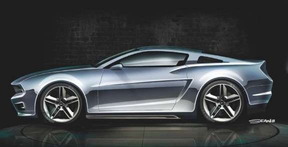 Next Ford Mustang rendering by Sean Smith side view