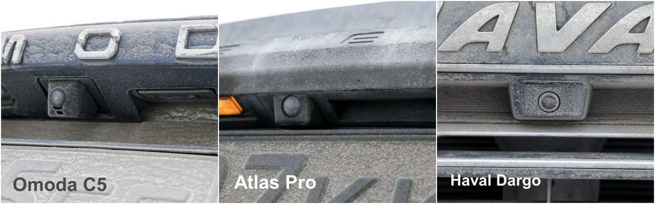 Кнопки открытия пятой двери закидывает у всех трех автомобилей. В такой момент особенно ценно наличие электропривода и бесконтактного датчика – последнего Atlas Pro лишен.